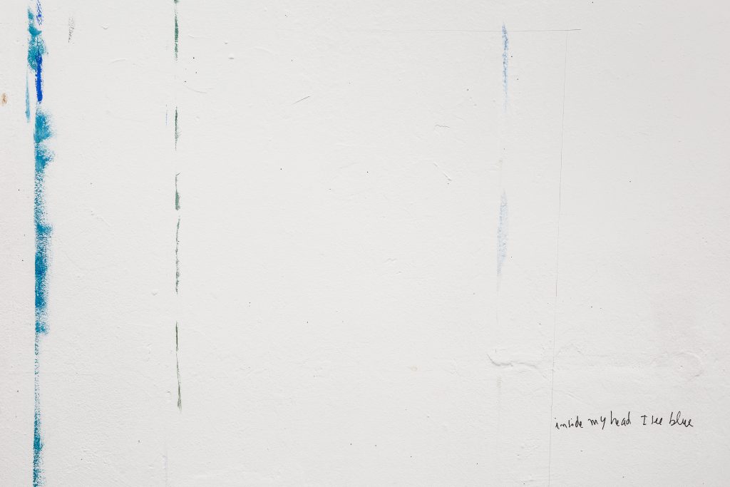 Bela Silva, inside my head I see blue, wall painting, photo: Frederik Vercruysse 